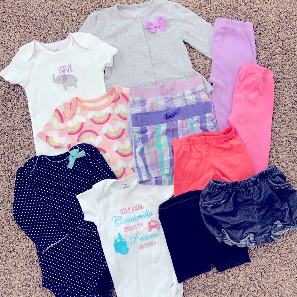 Baby Girl Clothes Bundle 12mo
